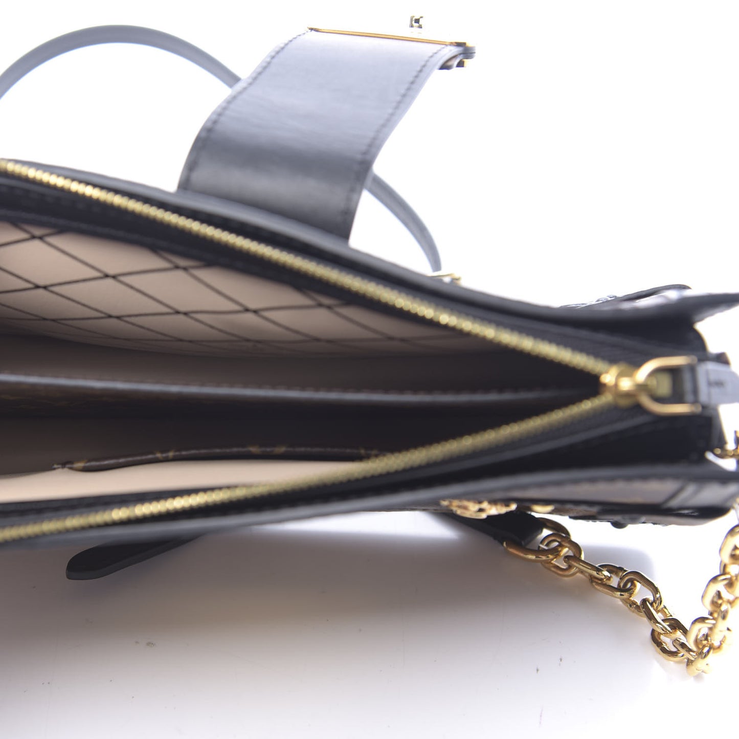 Reverse Monogram Trunk Clutch