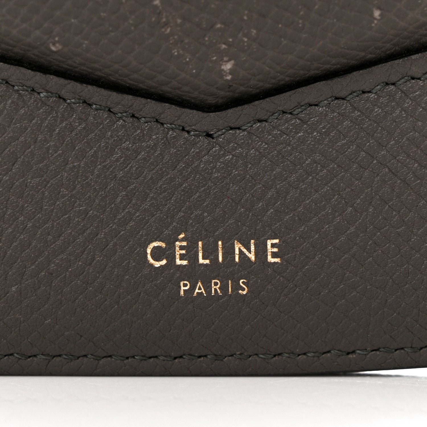 Celine Grained Calfskin Medium Trotteur Grey 8 of 15