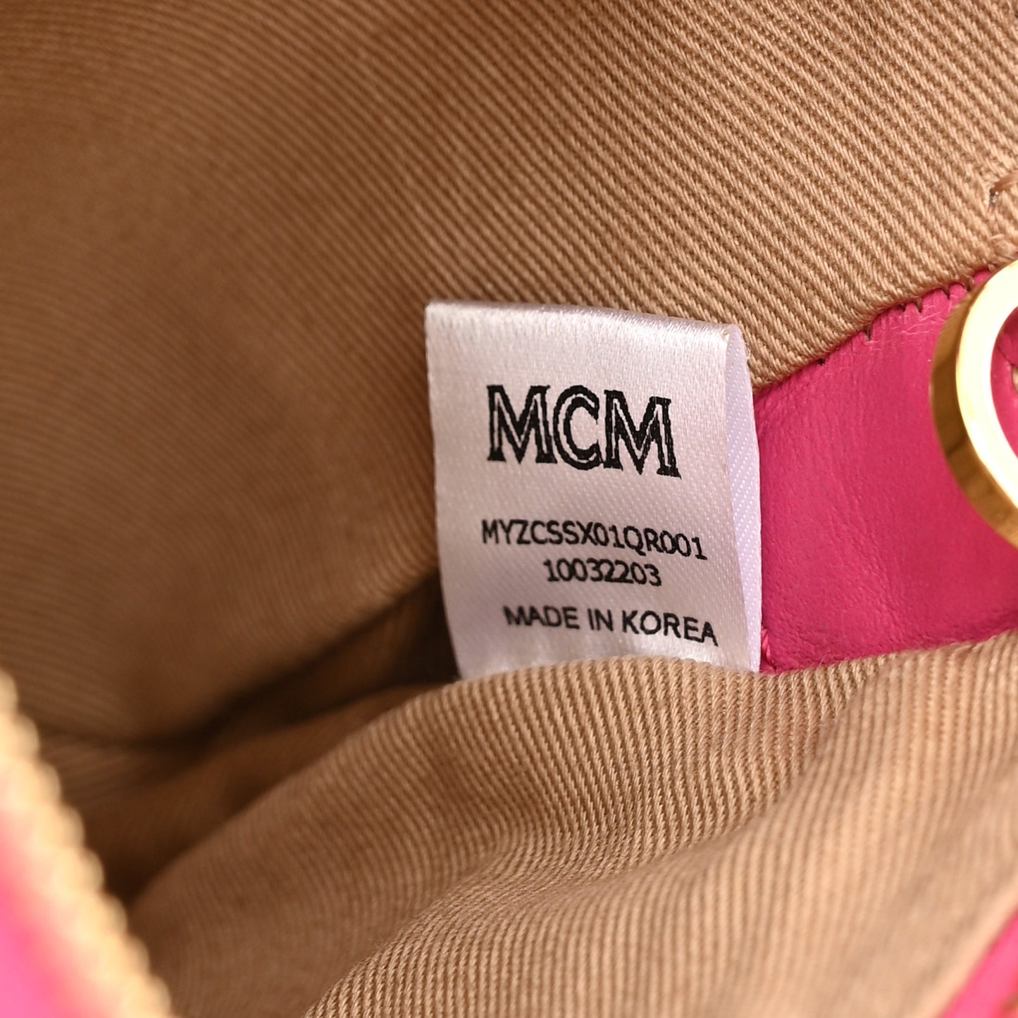 Calfskin Color Splash Mini Pouch on Chain Pink