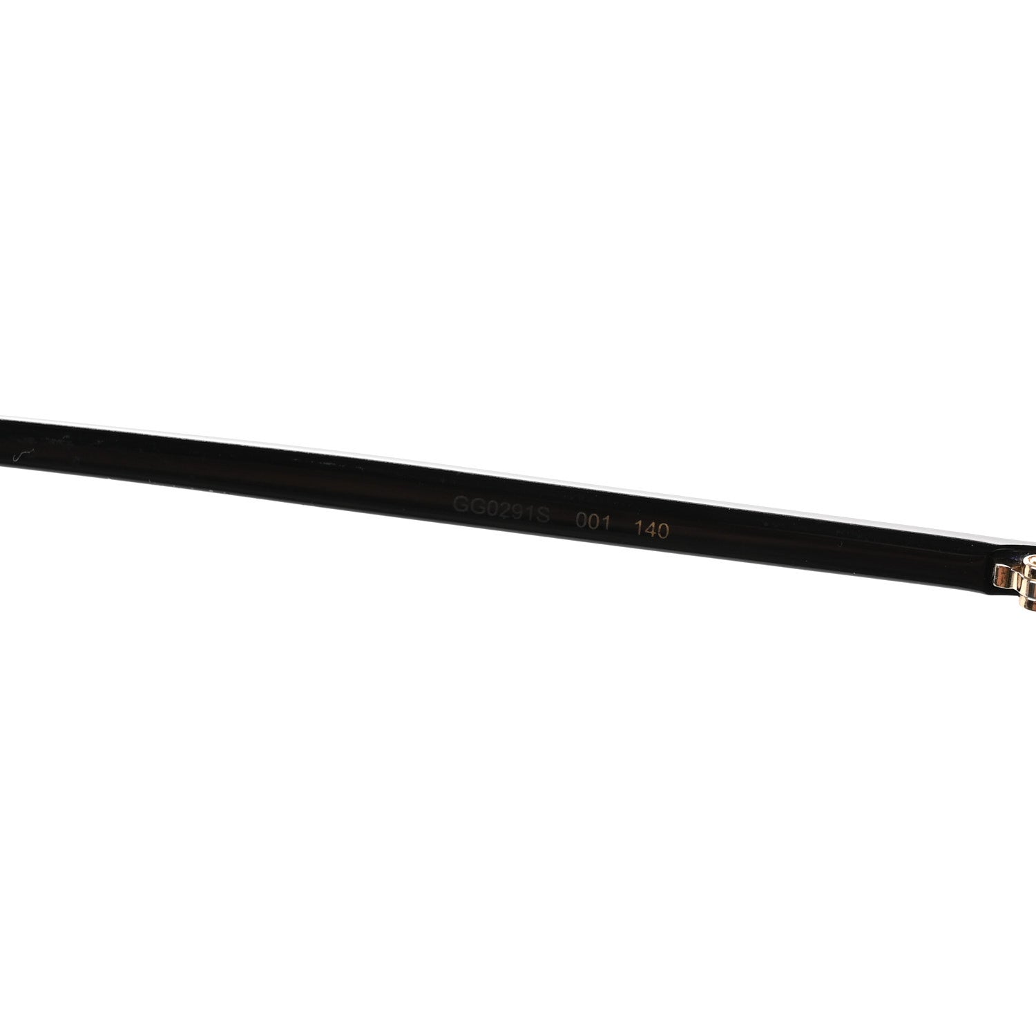 Gucci Metal Rimless Square Sunglasses GG0291S Black Gold 7 of 9