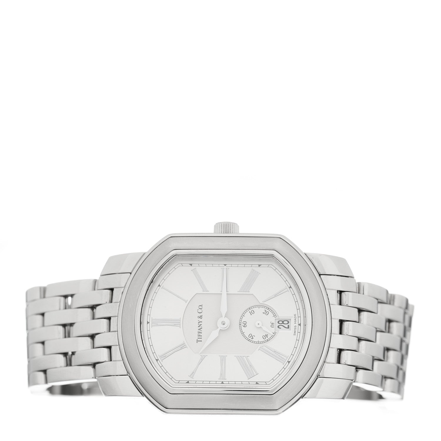Tiffany Stainless Steel 32mm Mark Coupe Resonator Quartz Watch 2 of 4