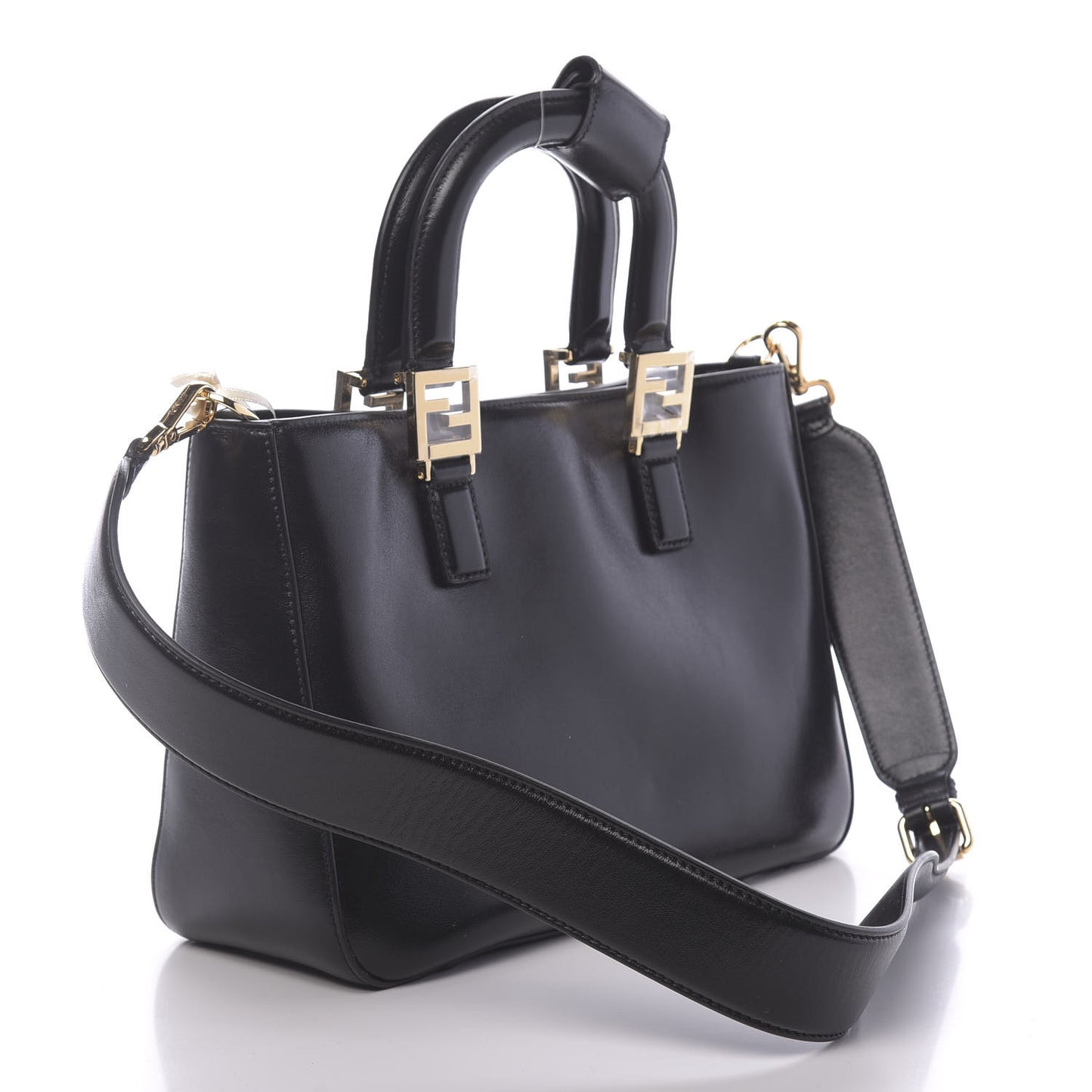 Vitello Glacier Small FF Tote Black