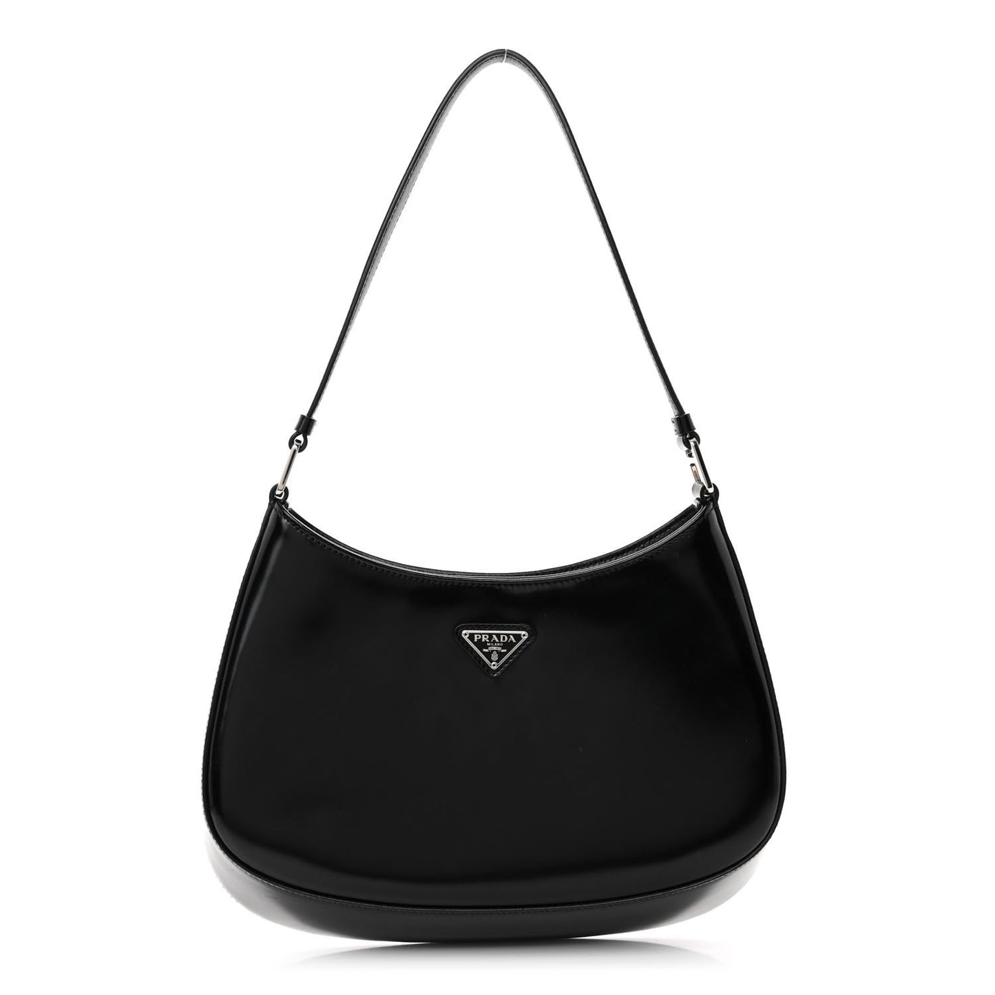 Spazzolato Cleo Shoulder Bag Black