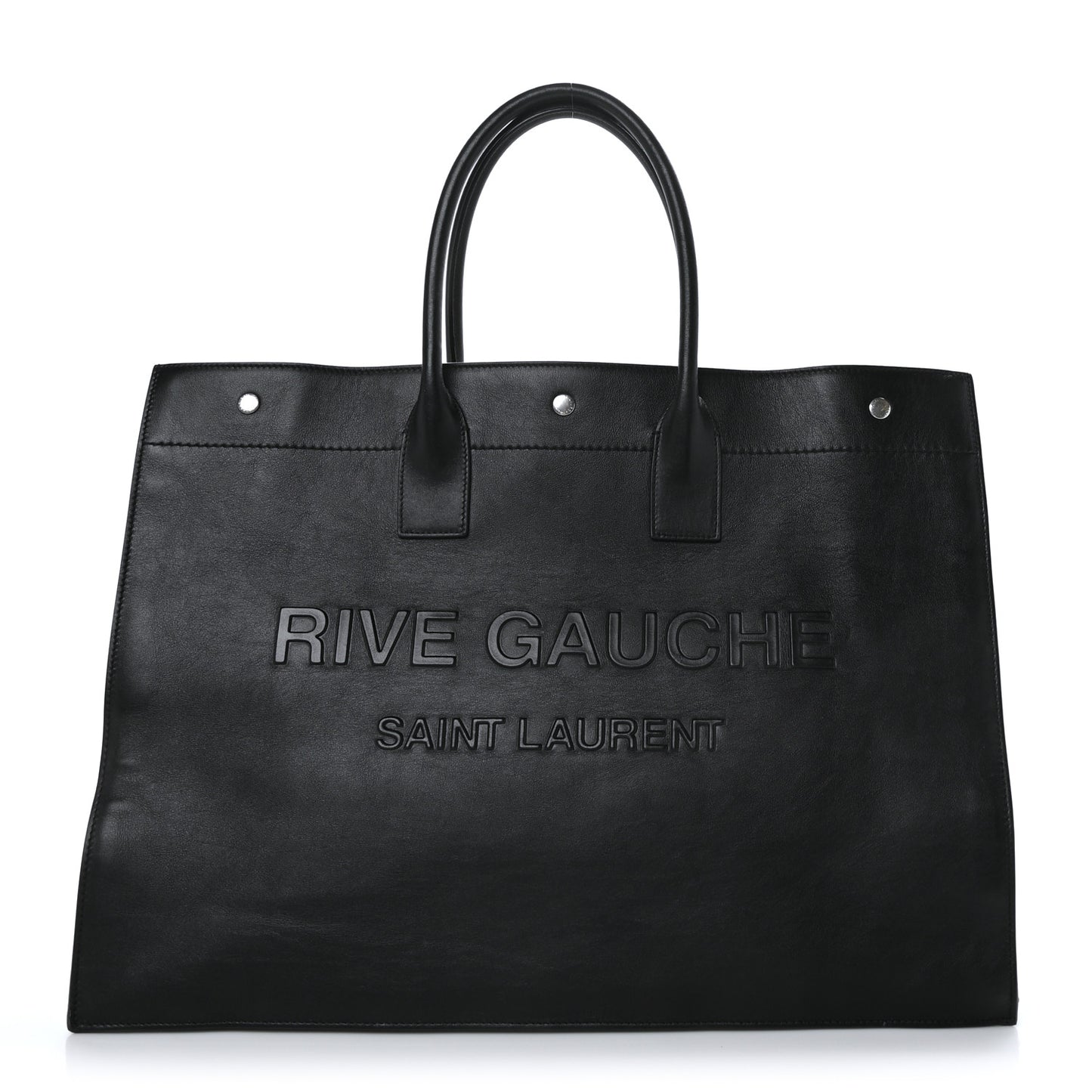 Vitello Rive Gauche Large Tote Black