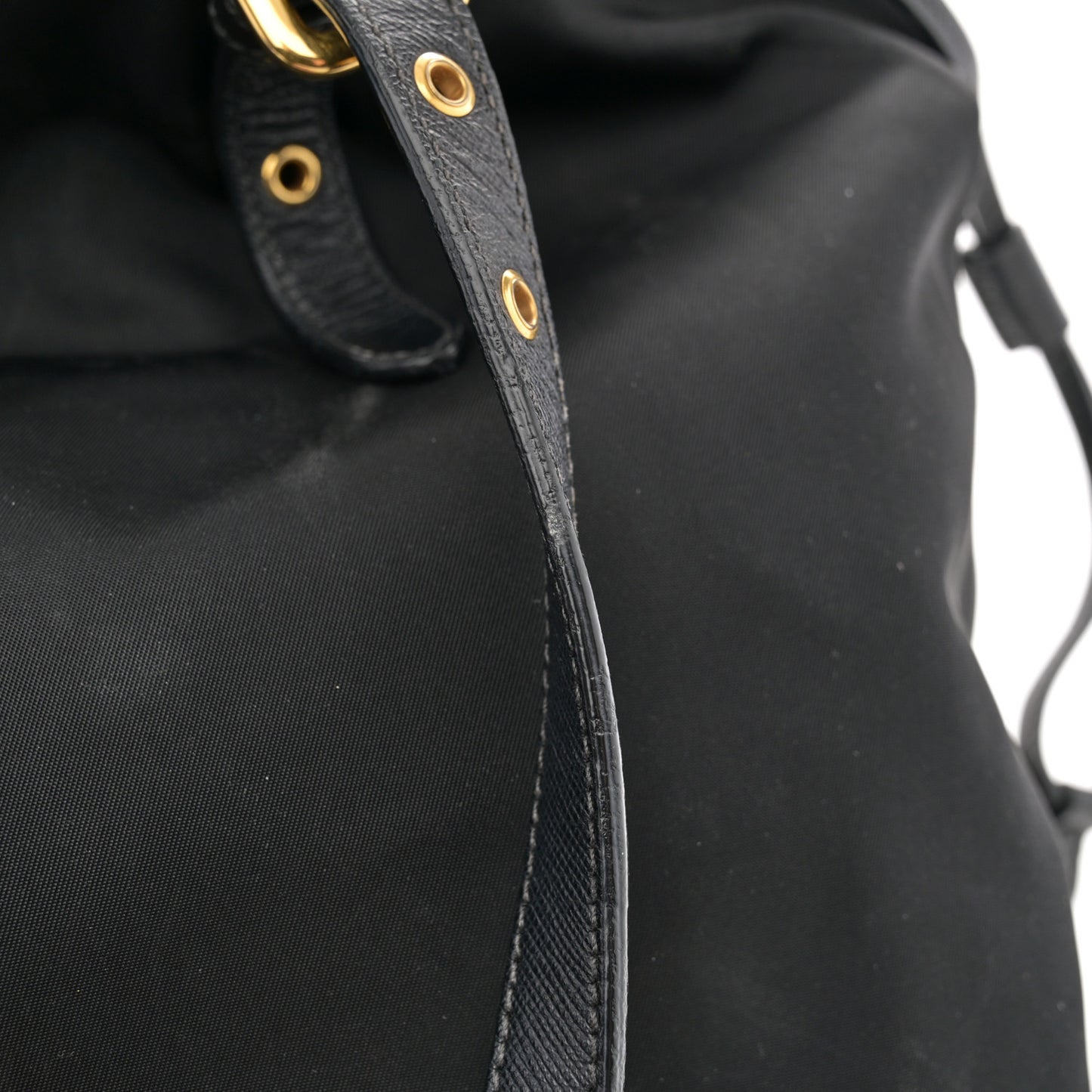Tessuto Nylon Saffiano Tote Black