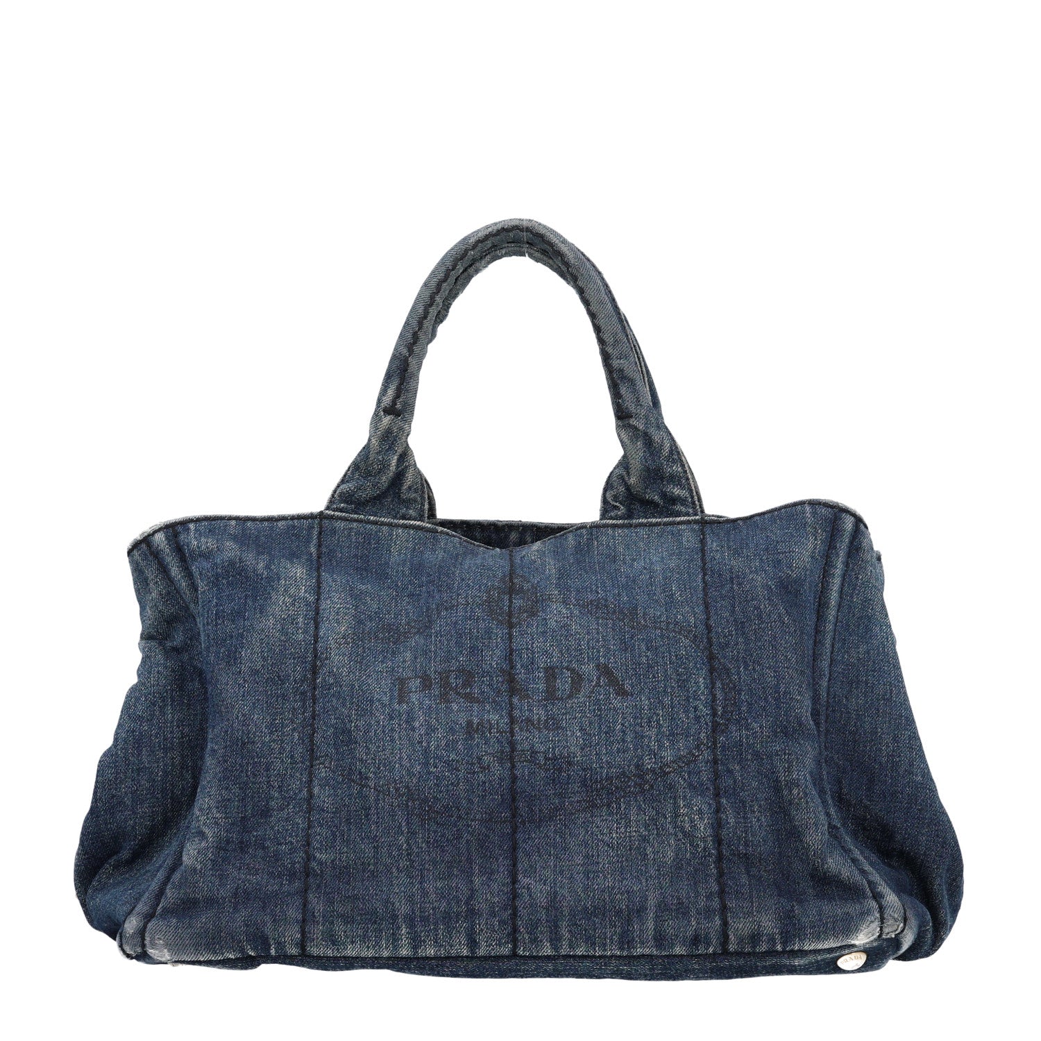 Prada Denim Logo Tote Avio 1965887 – FASHIONPHILE