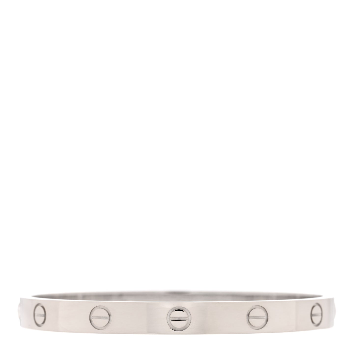 18K White Gold LOVE Bracelet 17