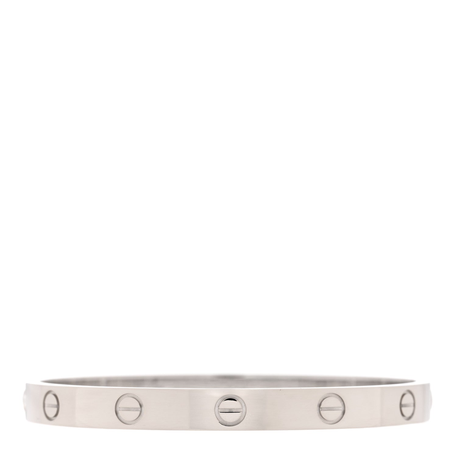 Cartier 18K White Gold LOVE Bracelet 17 1 of 7