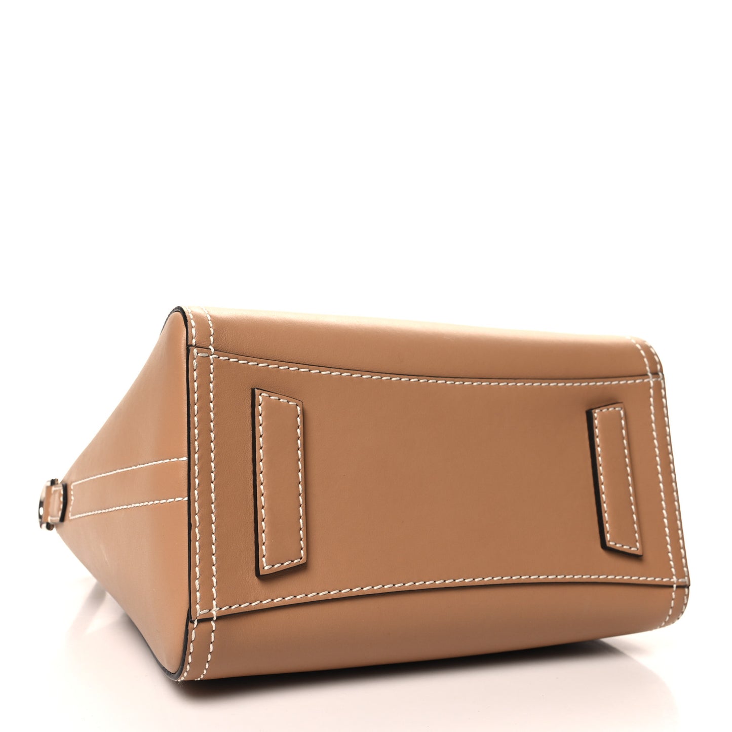 Calfskin Small Topstitch Bi-Color Antigona Beige Black