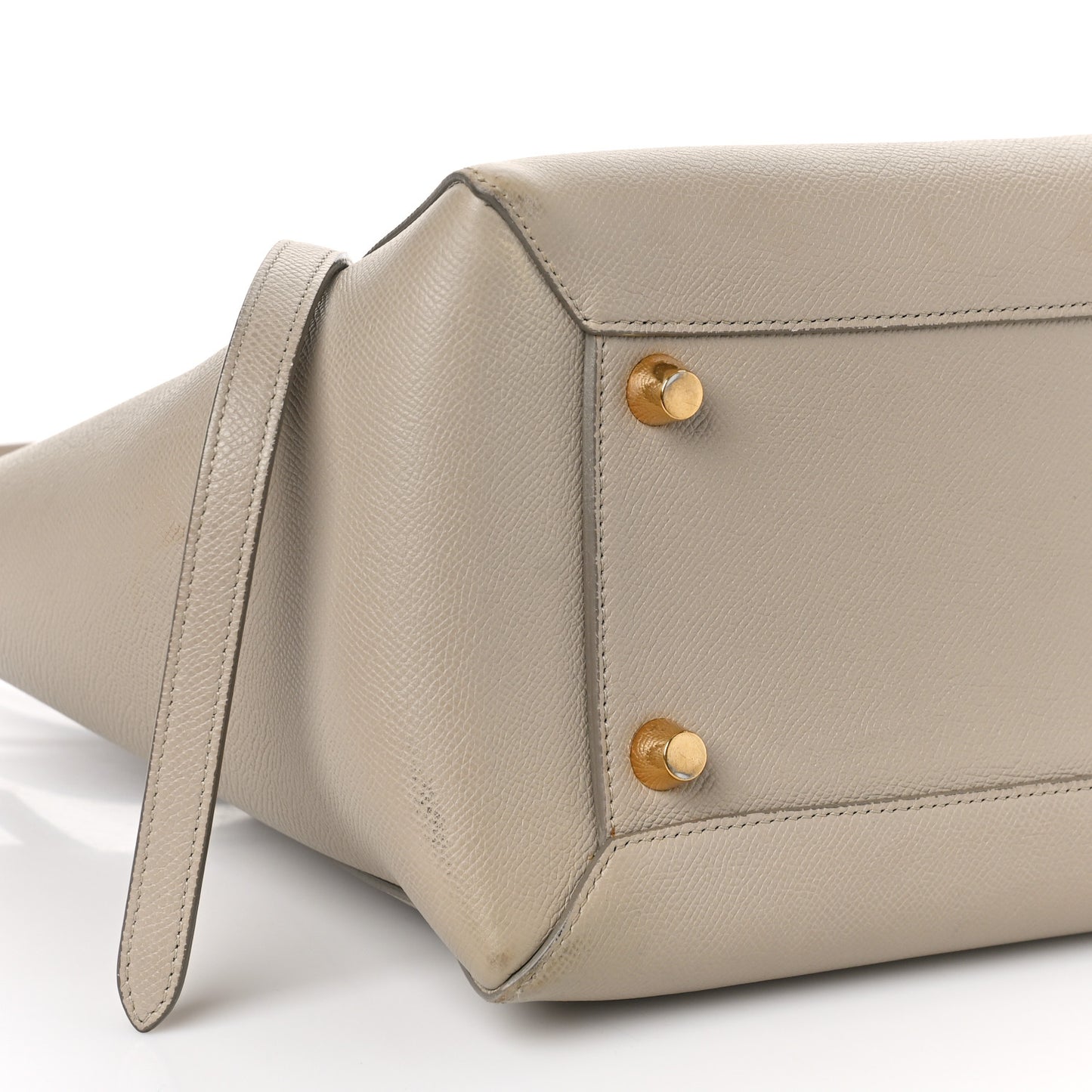 Grained Calfskin Mini Belt Bag Light Taupe