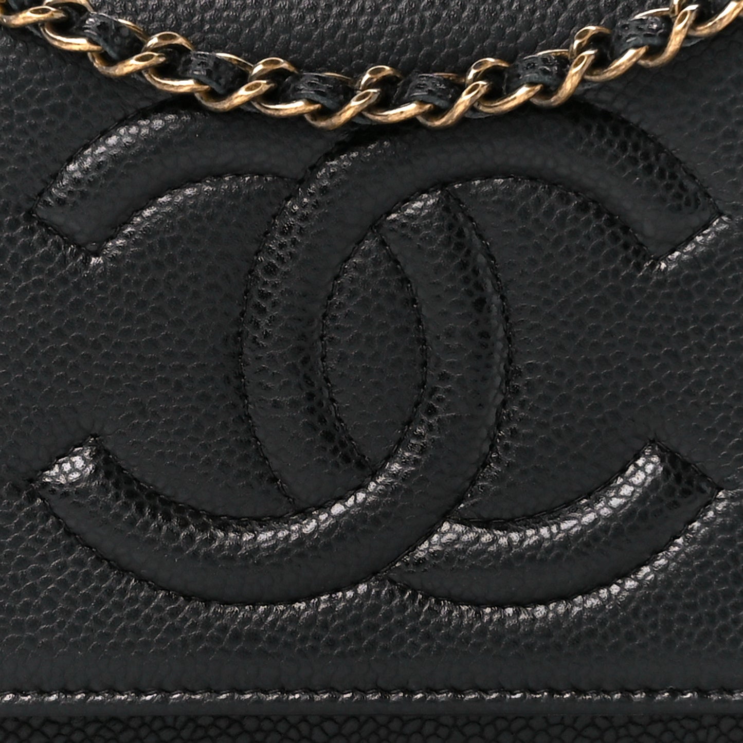 Caviar Timeless CC Wallet on Chain WOC Black