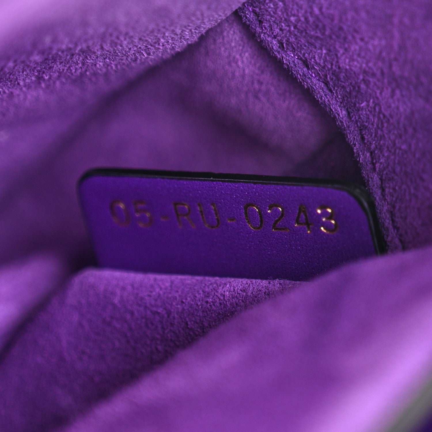 Christian Dior Supple Calfskin Mini Saddle Bag Purple 7 of 10