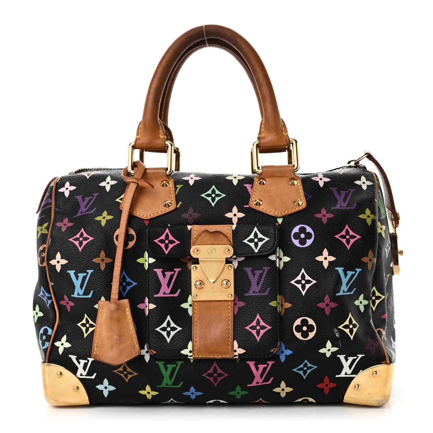 Louis Vuitton Monogram Multicolor Speedy 30 Black 1 of 10