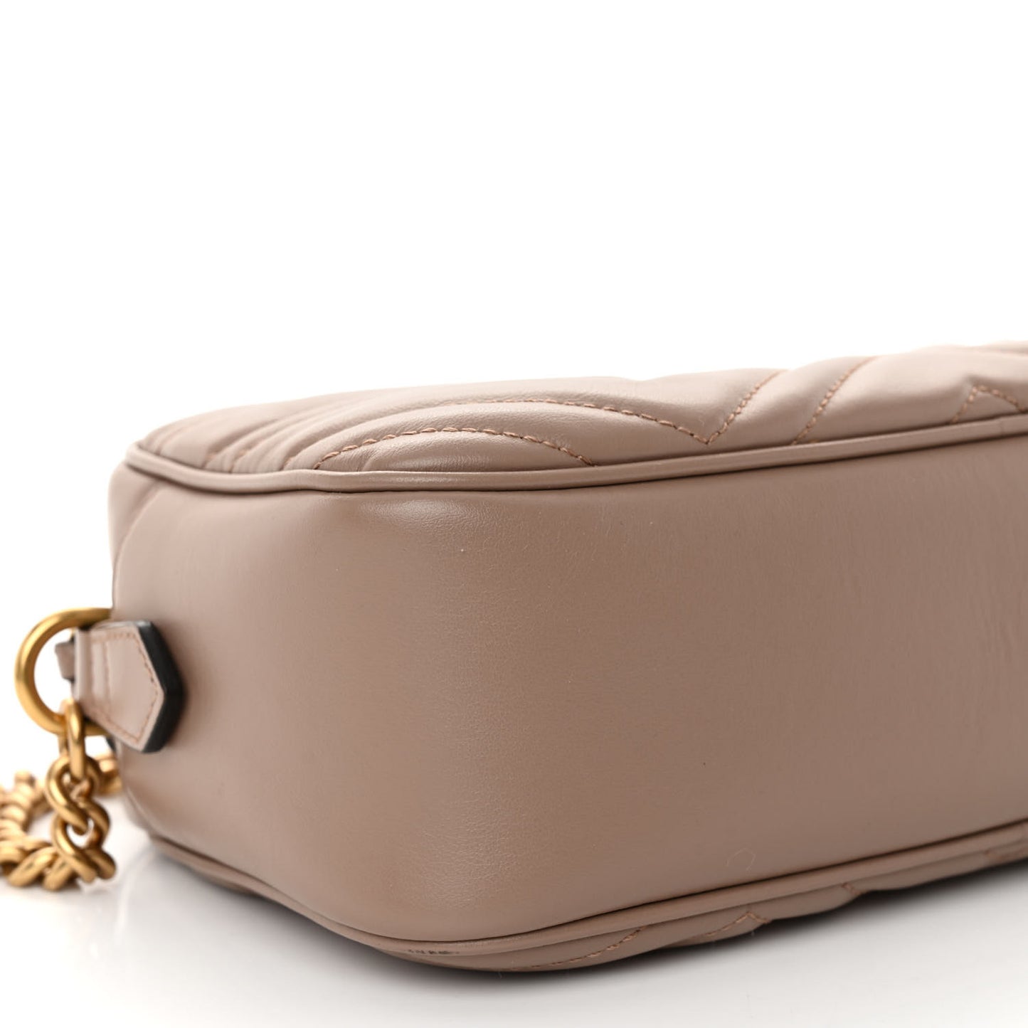 Calfskin Matelasse Small GG Marmont Chain Shoulder Bag Porcelain Rose