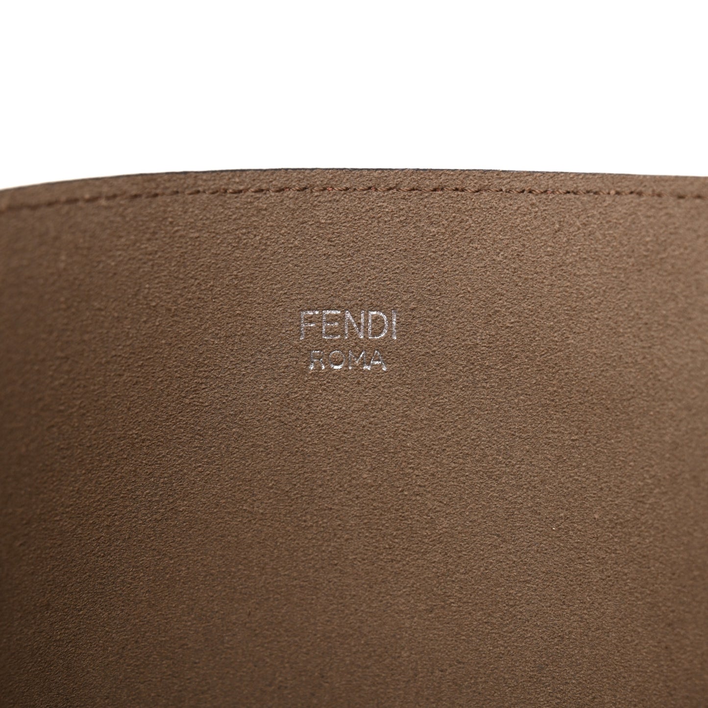 Vitello Vienna Enamel F is Fendi Shopping Tote Macaron Taupe