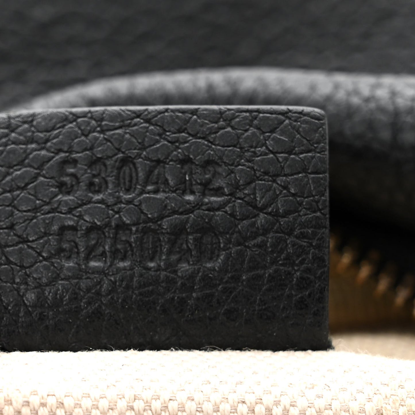 Grained Calfskin Logo Belt Bag Black