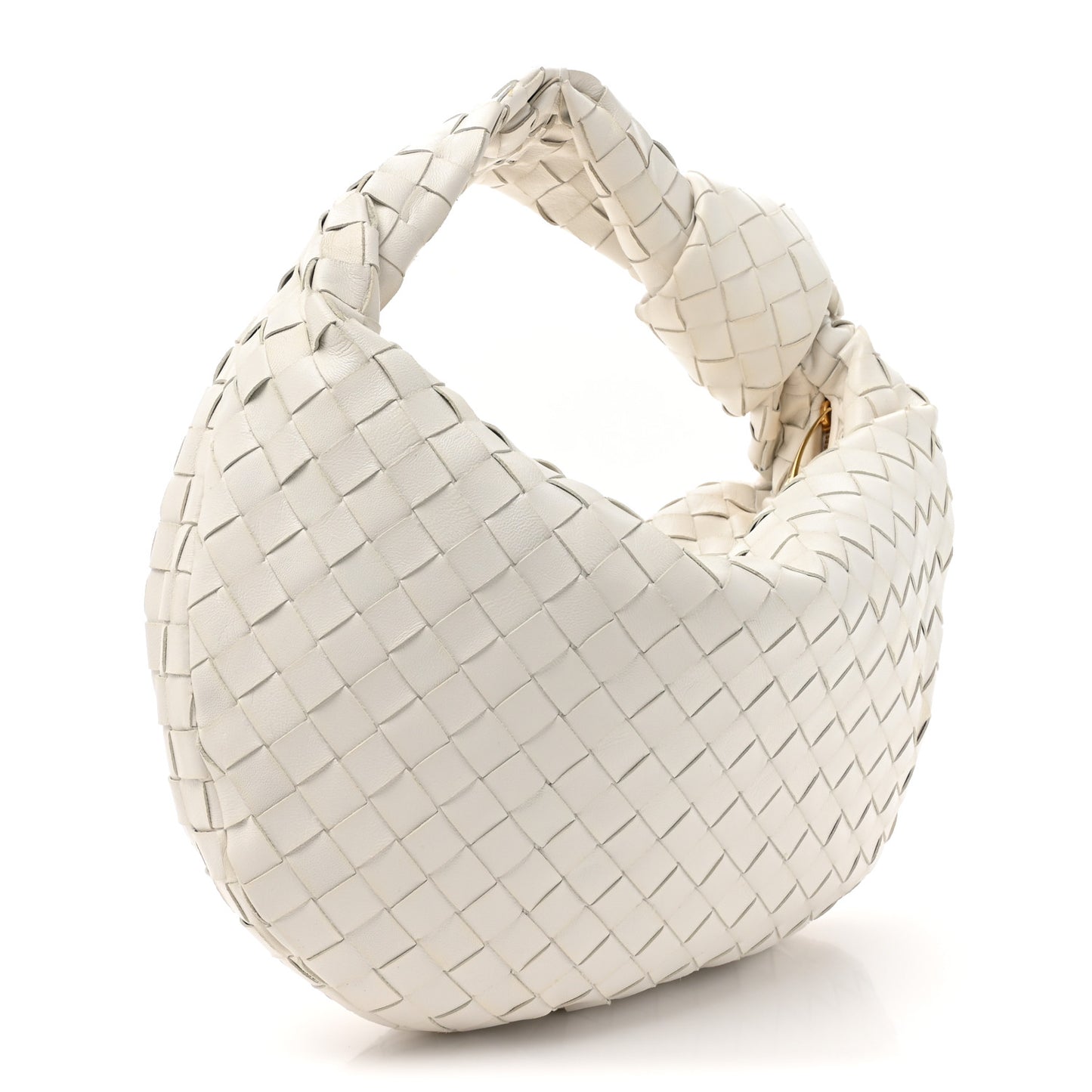 Nappa Intrecciato Teen Jodie Hobo White