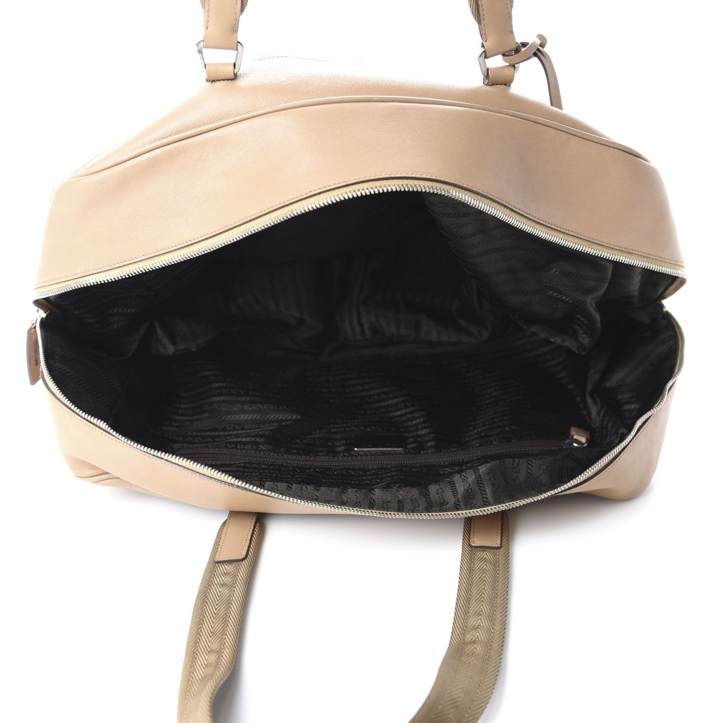 Soft Calfskin Satchel Naturale