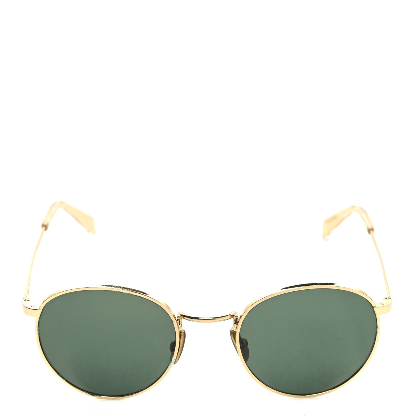 Metal Round Sunglasses CL40100U Gold