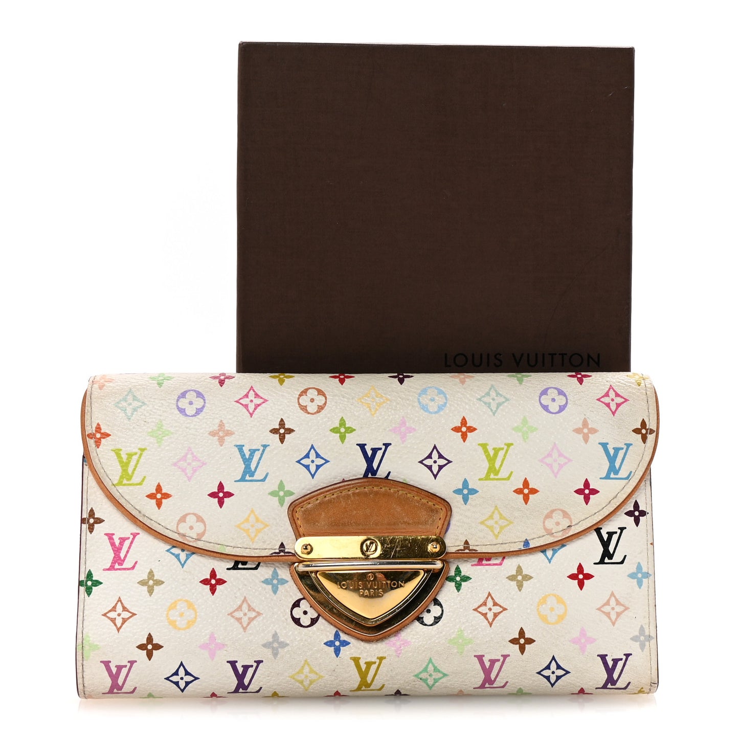 Monogram Multicolor Eugenie Wallet White