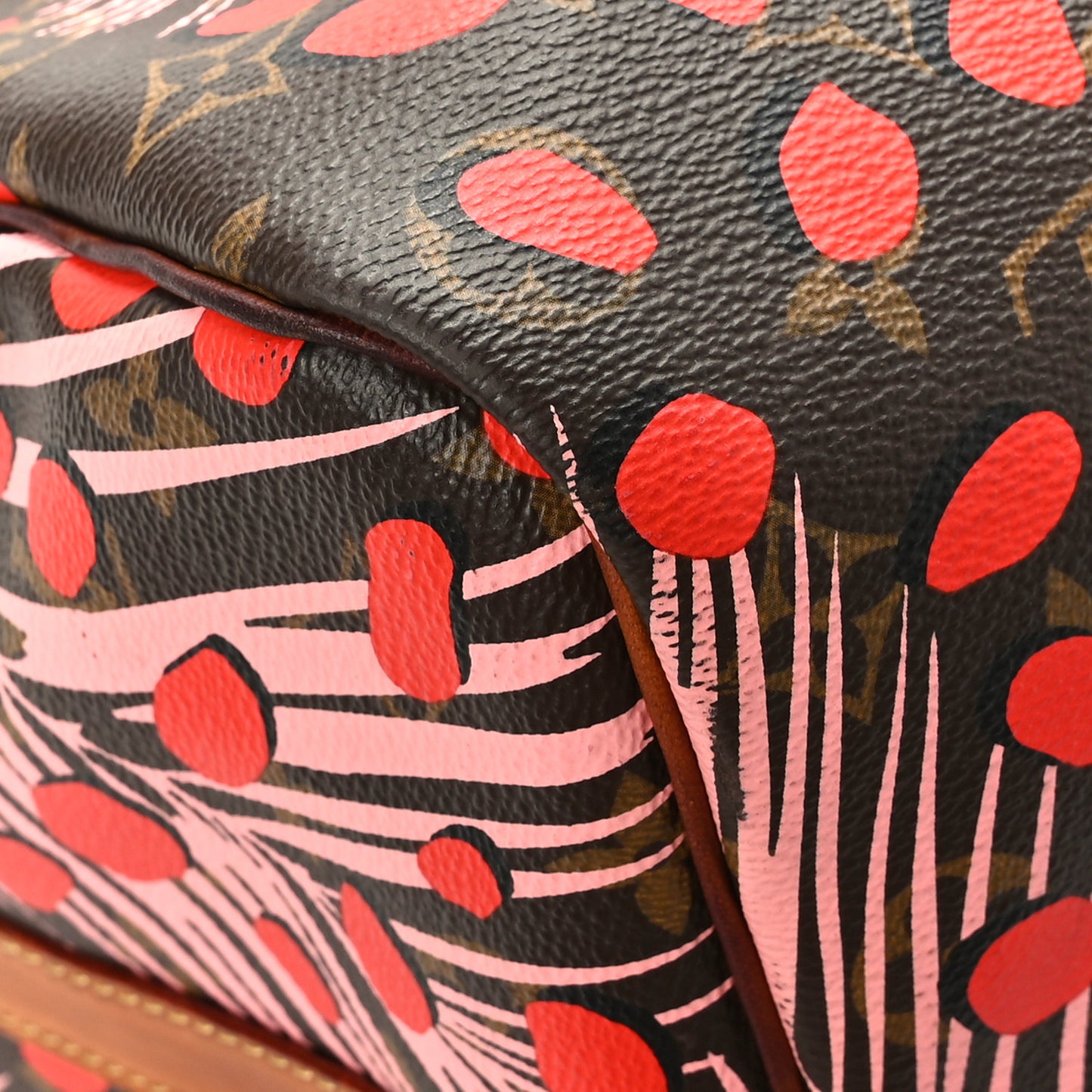 Monogram Jungle Dots Keepall Bandouliere 50 Sugar Pink Poppy