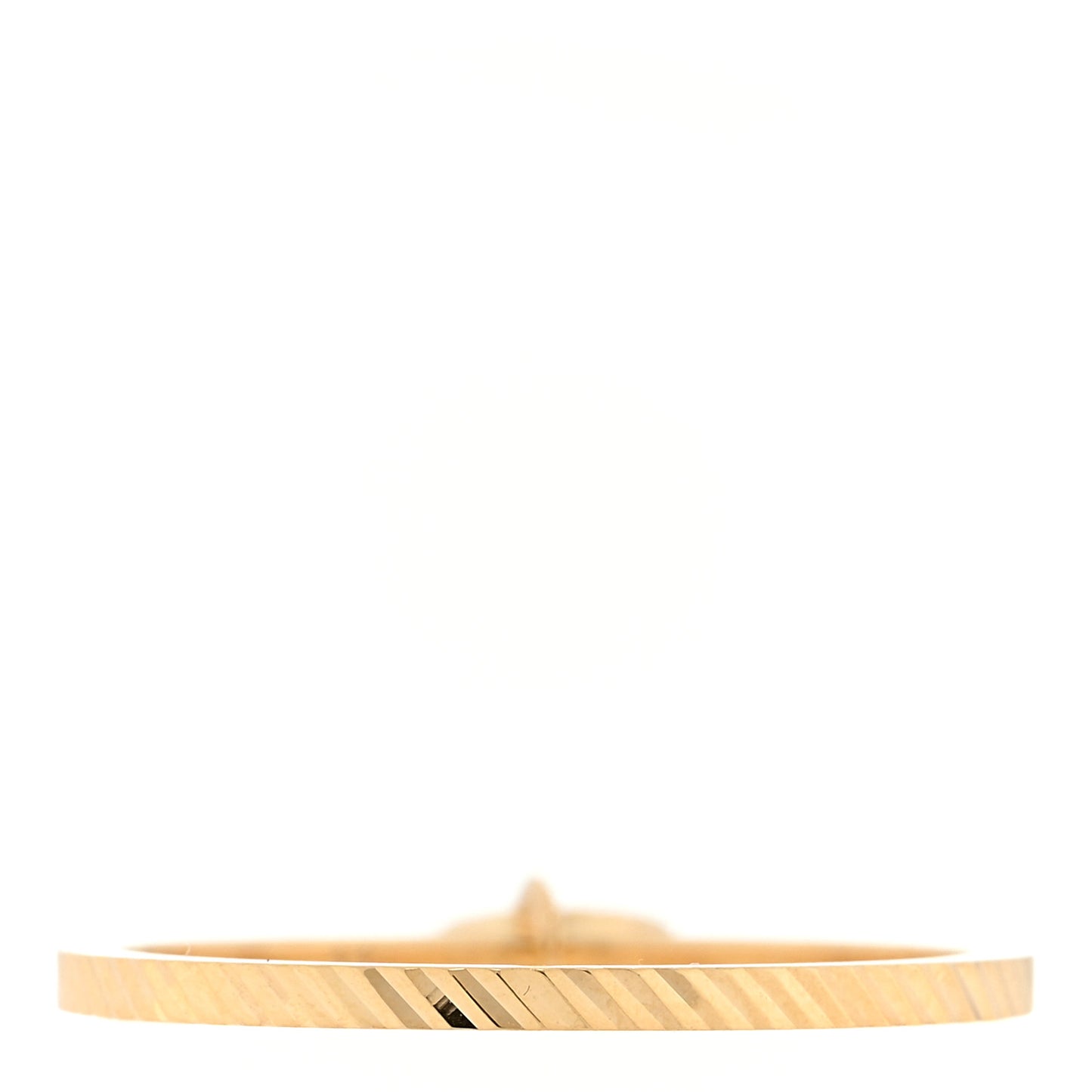 18K Yellow Gold GG Running Charm Ring 49 5
