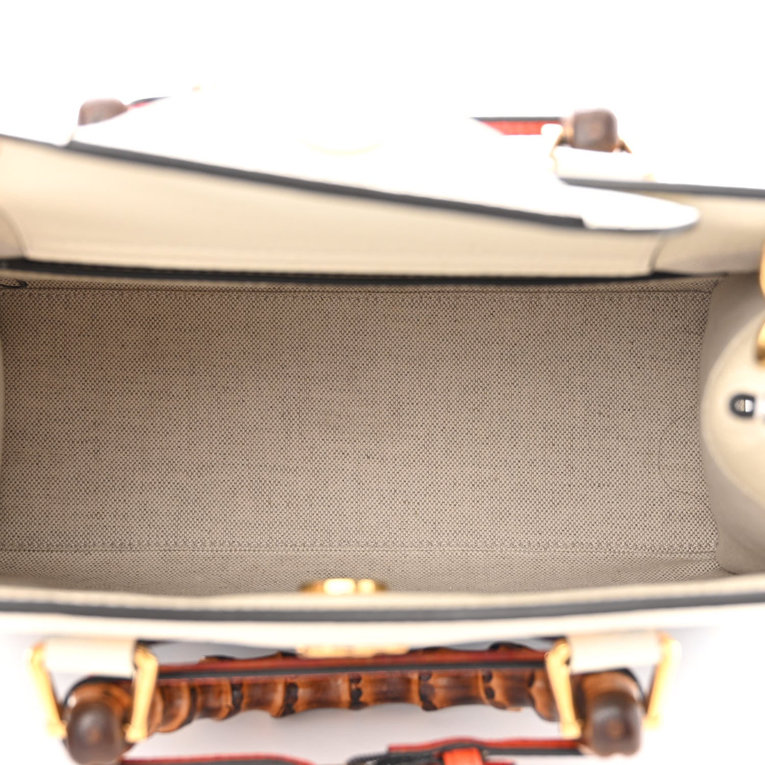 Gucci Raffia Textured Dollar Calfskin Web Houndstooth Small Diana Tote Bag Light Blue Natural Deep Orange 5 of 14