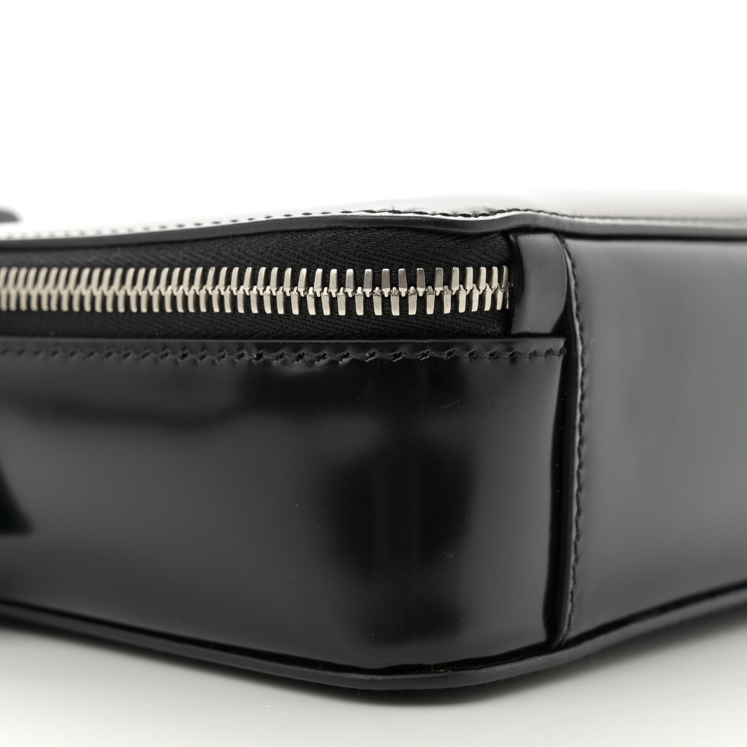 Prada Spazzolato Medium Brique Crossbody Bag Black 8 of 10