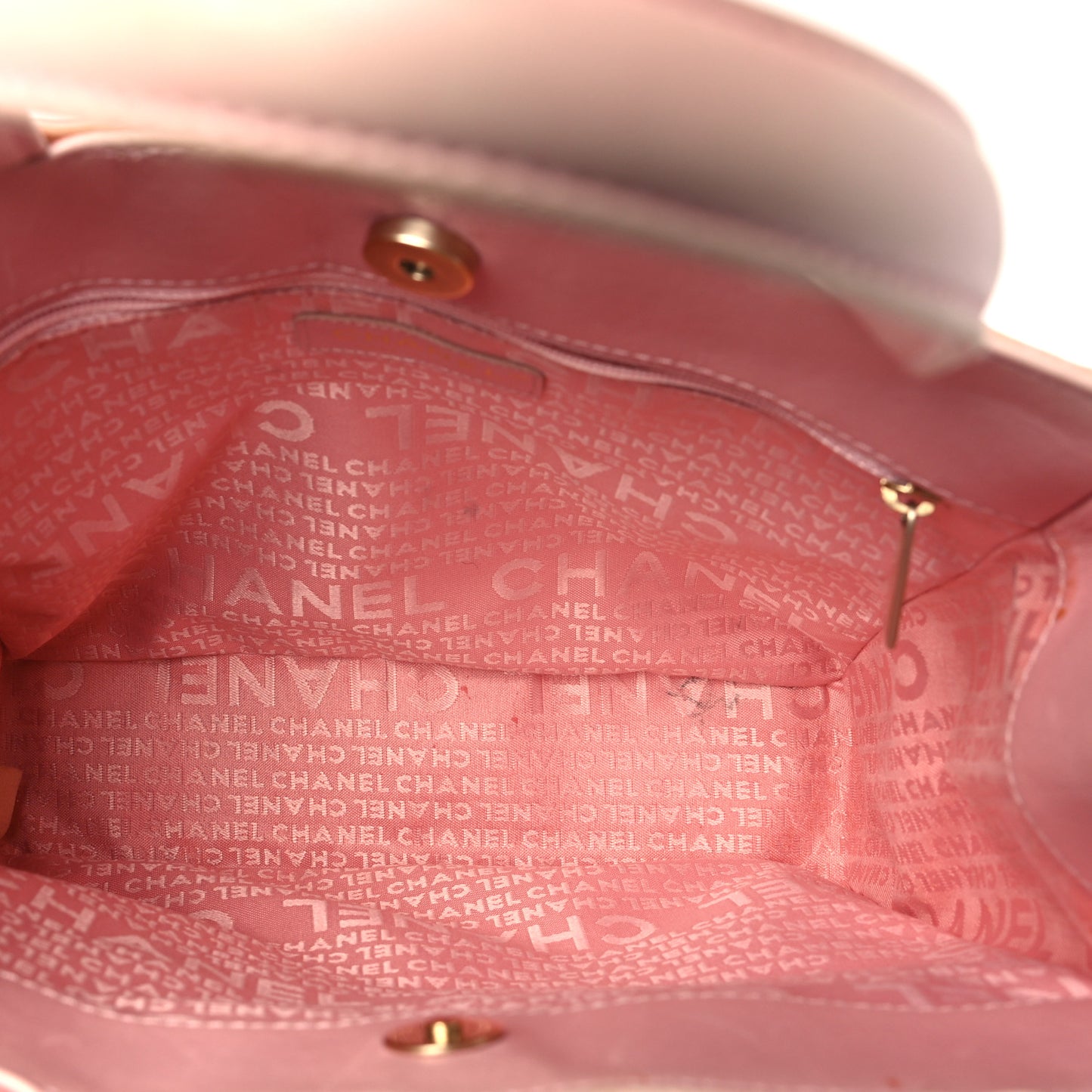 Lambskin Precious Symbols Shopping Tote Pink