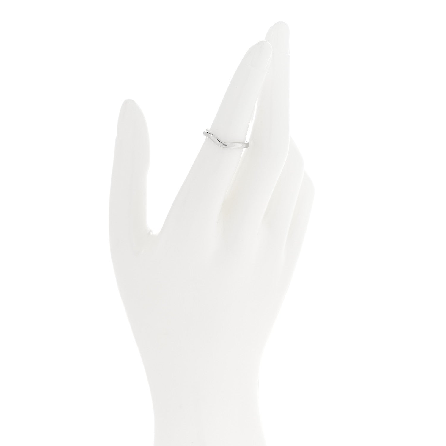 Tiffany Platinum 2mm Elsa Peretti Wedding Band Ring 49 5 2 of 6