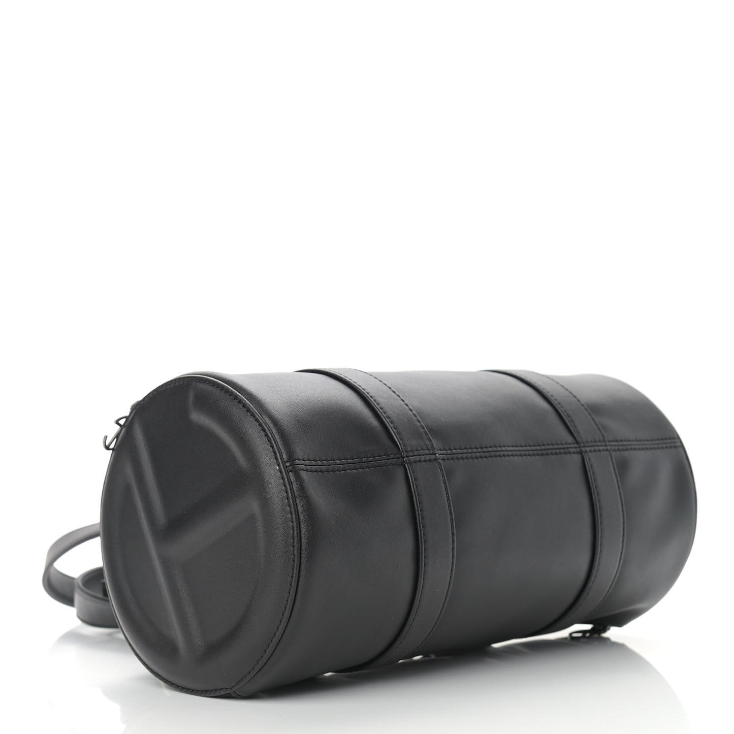 Vegan Leather Medium Duffle Black