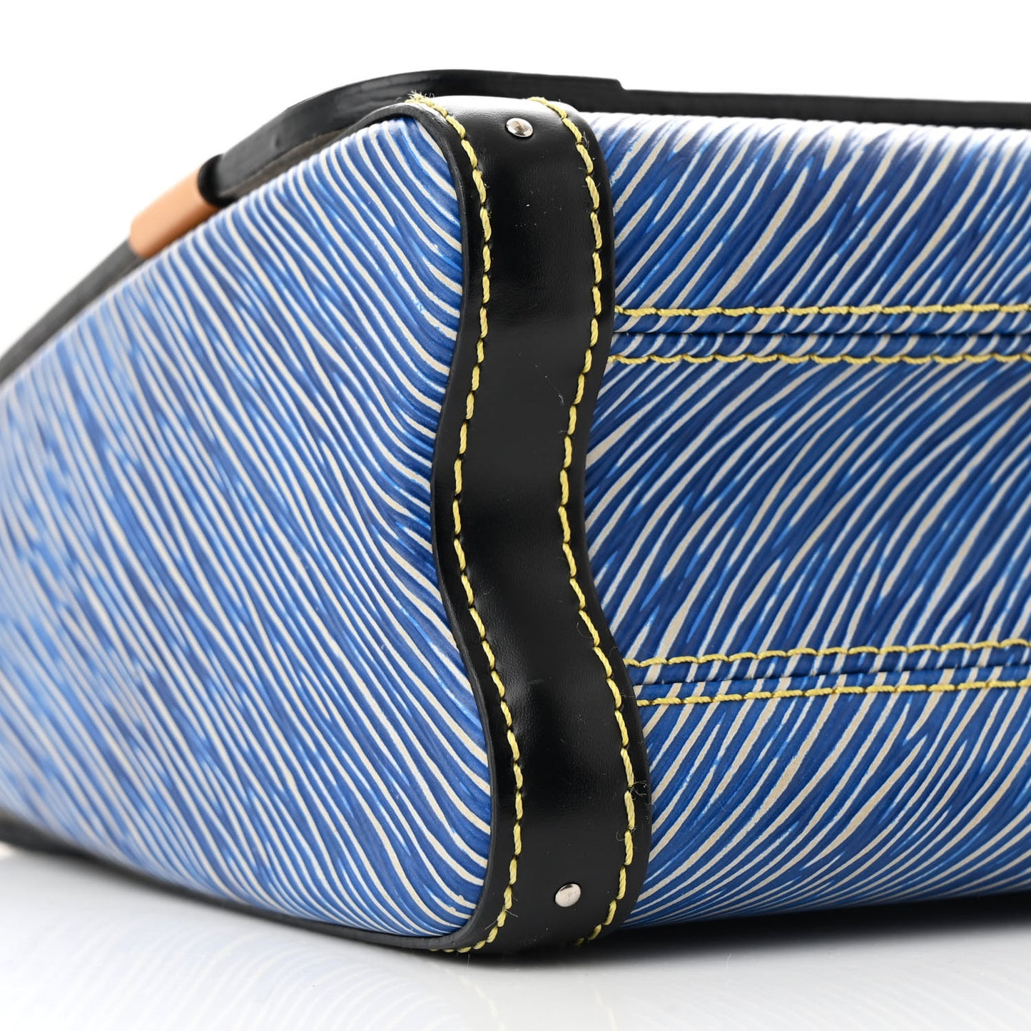 Epi Complice Trunks and Bags Twist Shoulder Bag MM Denim Light