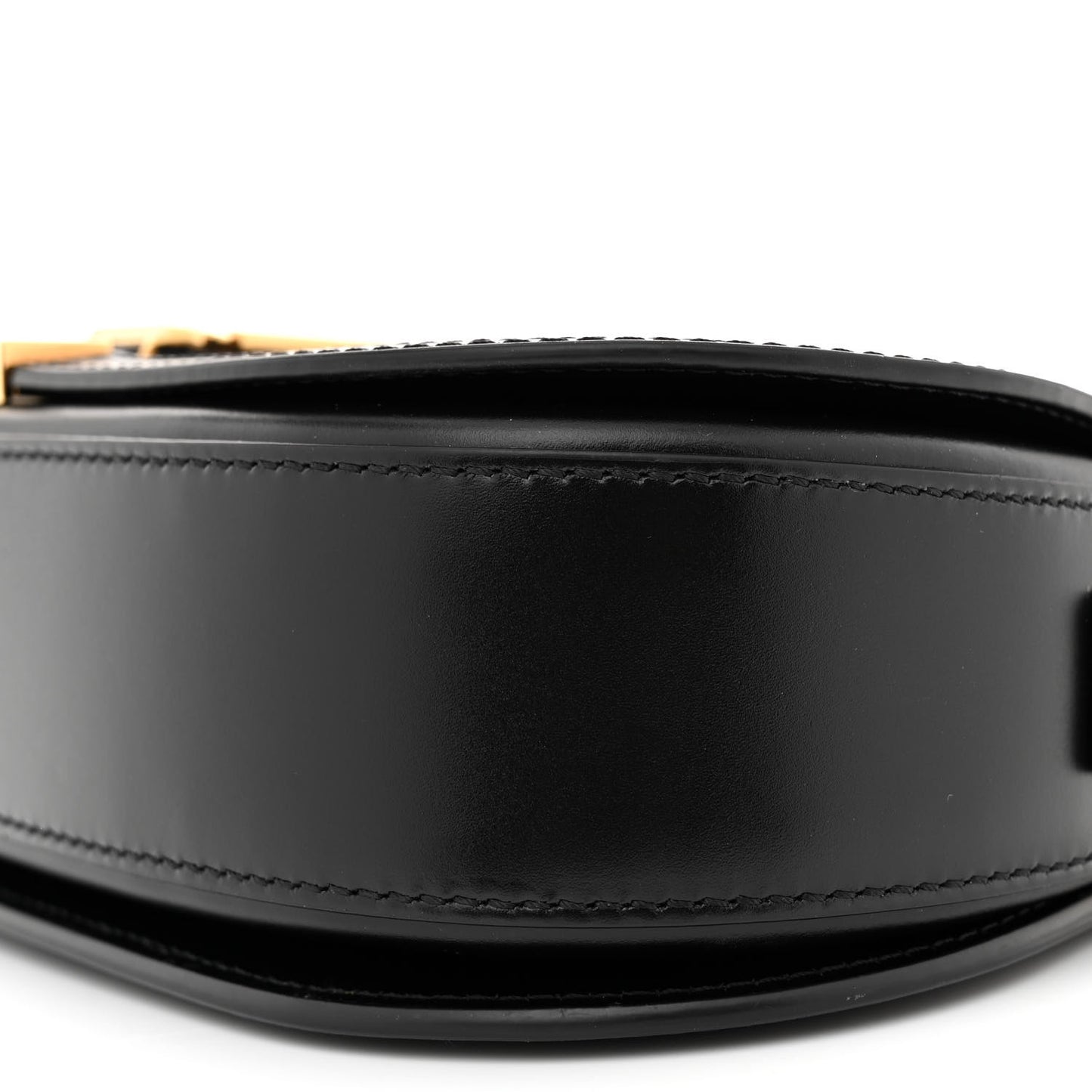 Calfskin Medium Greca Goddess Shoulder Bag Black