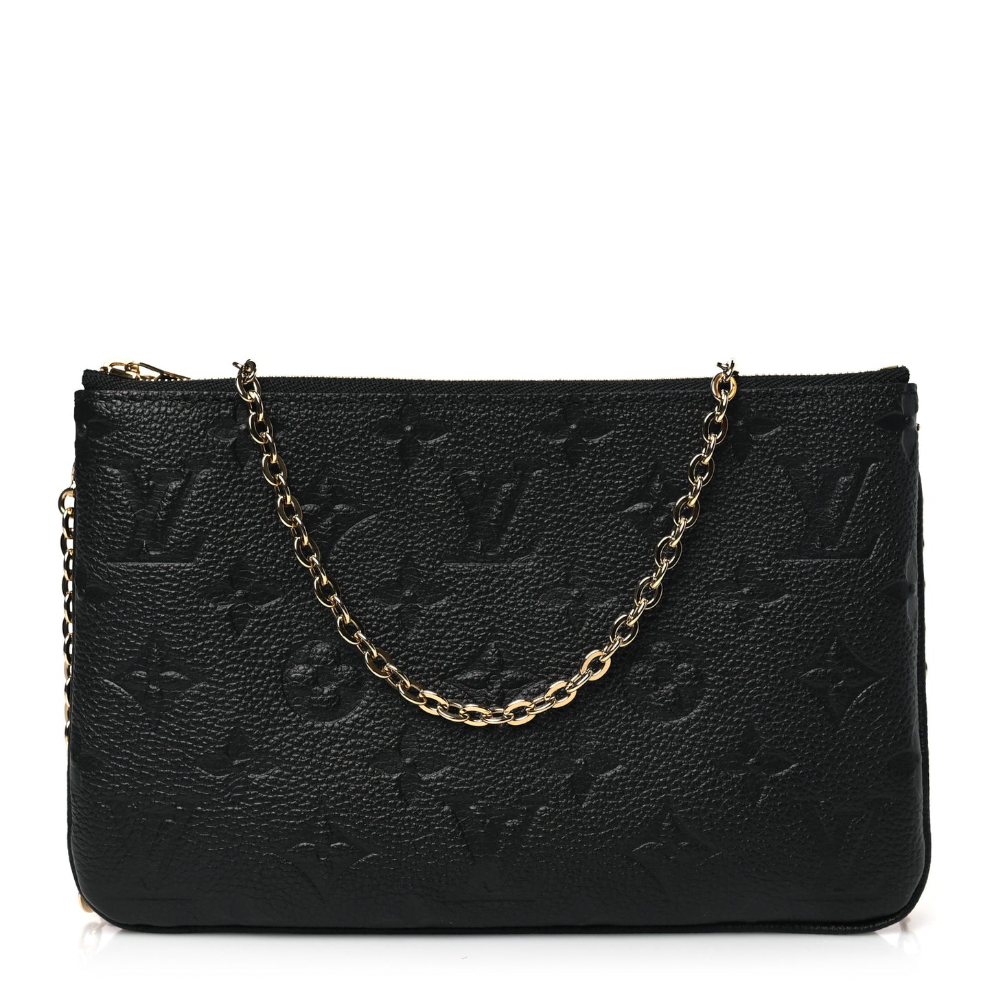 Empreinte Double Zip Pochette Black