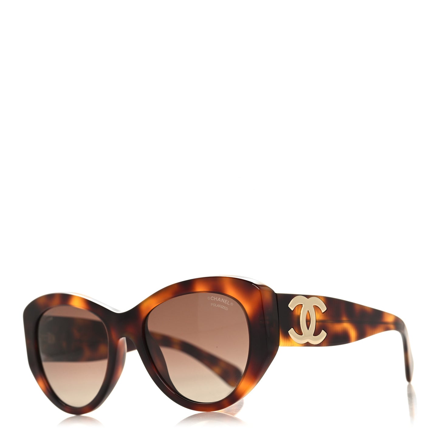 Acetate Polarized Butterfly Large CC Sunglasses 5492-A Tortoise