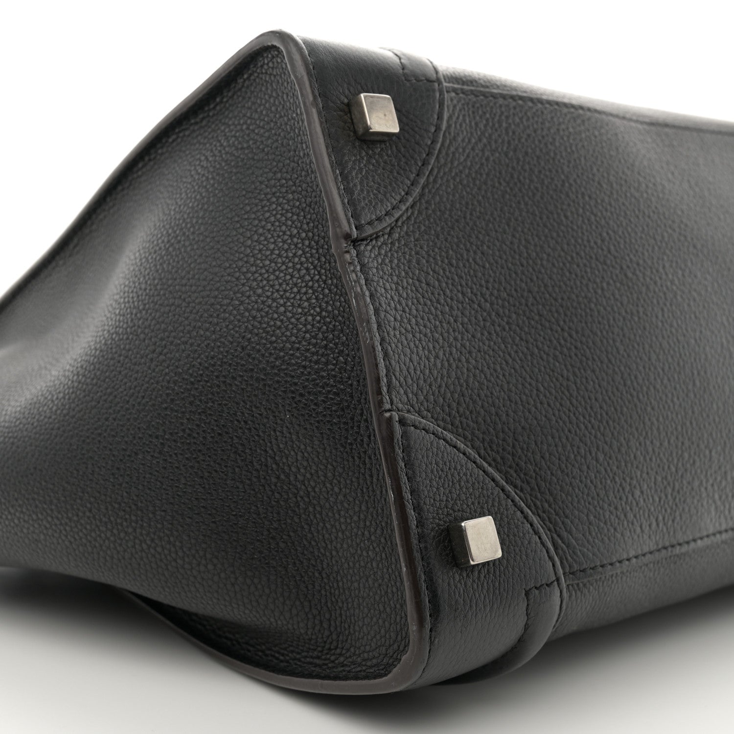 Celine Drummed Calfskin Mini Luggage Black 8 of 10