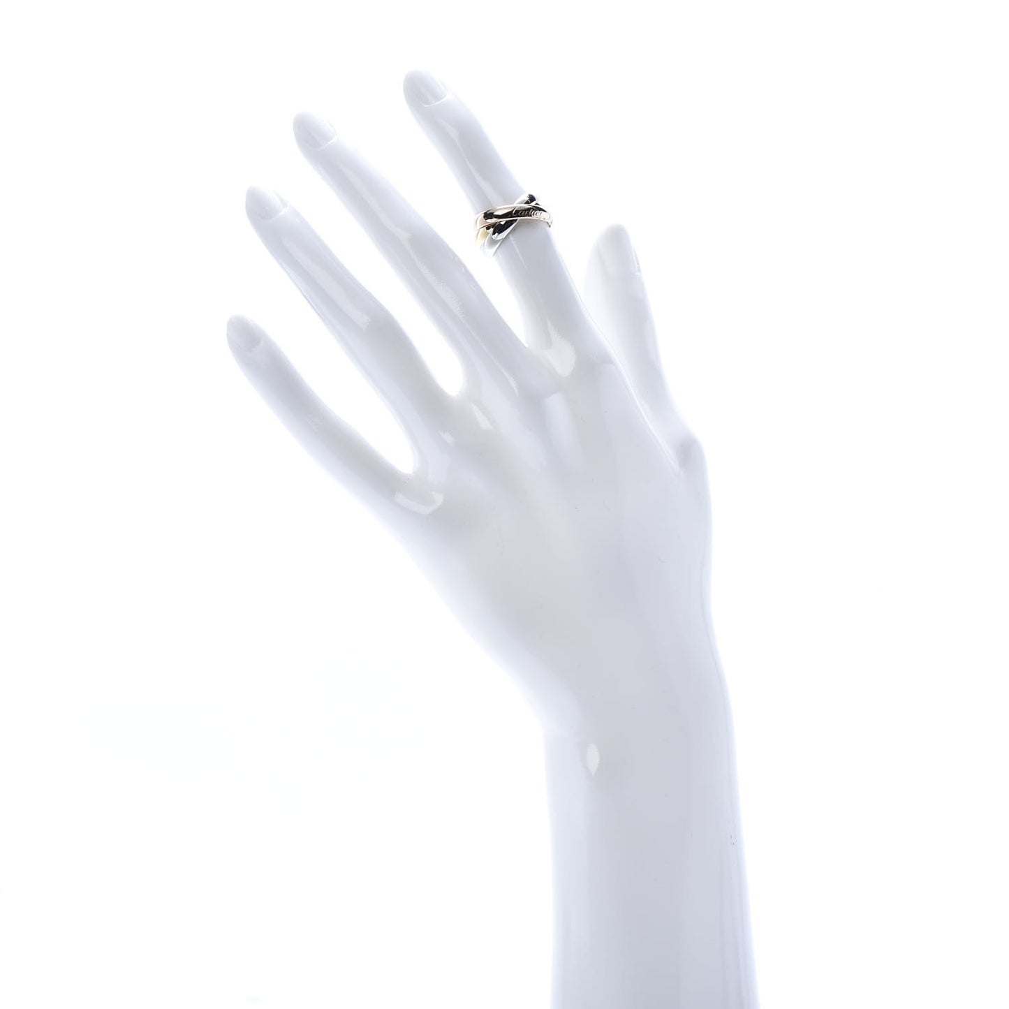 18K Pink Yellow White Gold Classic Trinity Ring 49 4.75