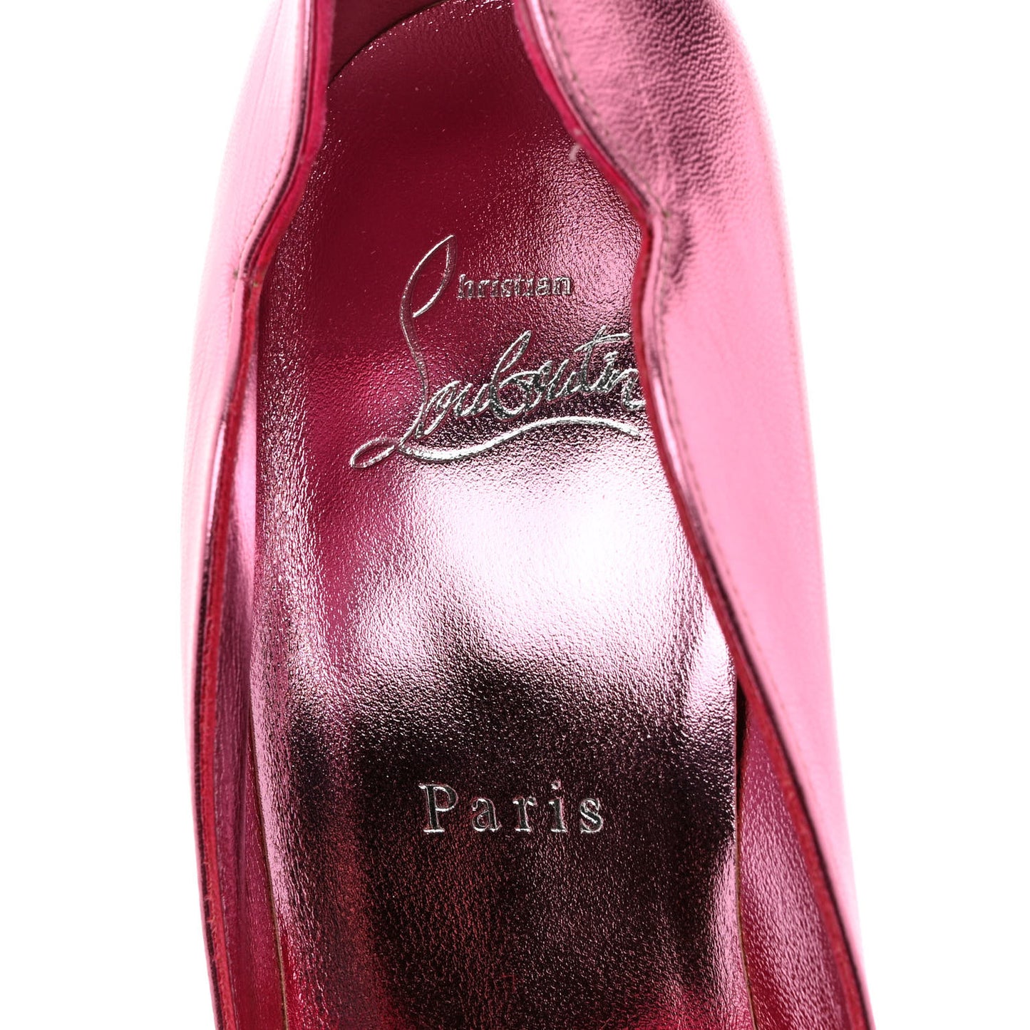 Metallic Patent Hot Chick 100 Pumps 39.5 Pink