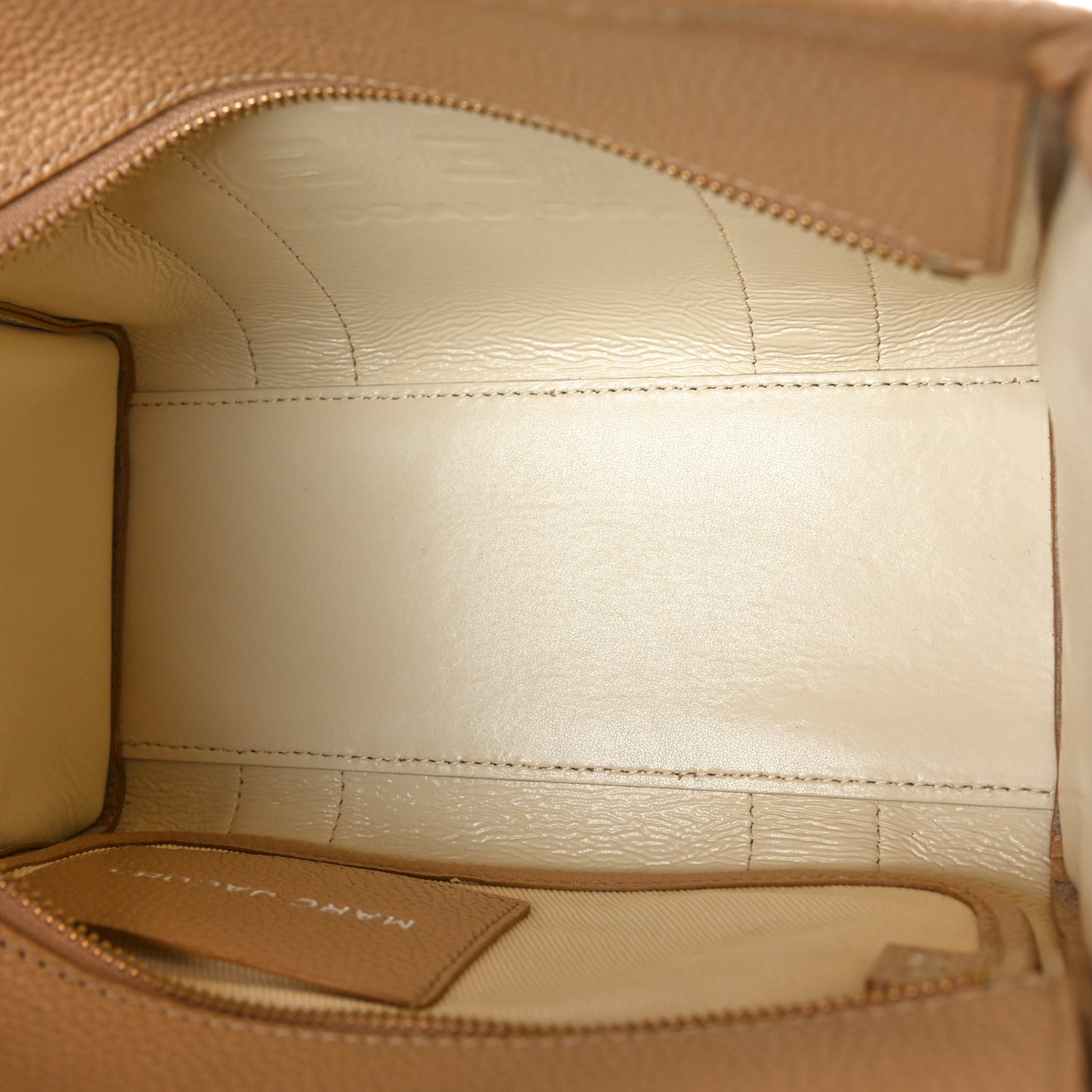 Grained Calfskin Mini The Tote Bag Camel