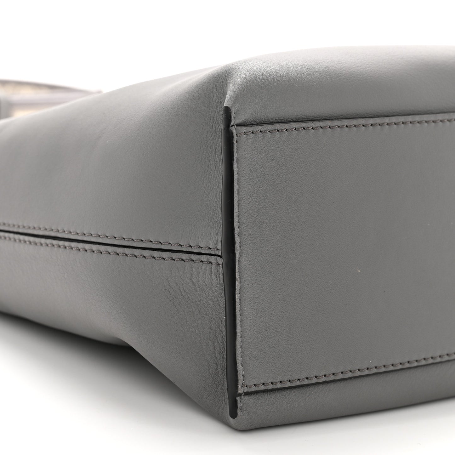 Supple Smooth Calfskin Jacquard Small Cubi Crossbody Bag Asphalt Grey