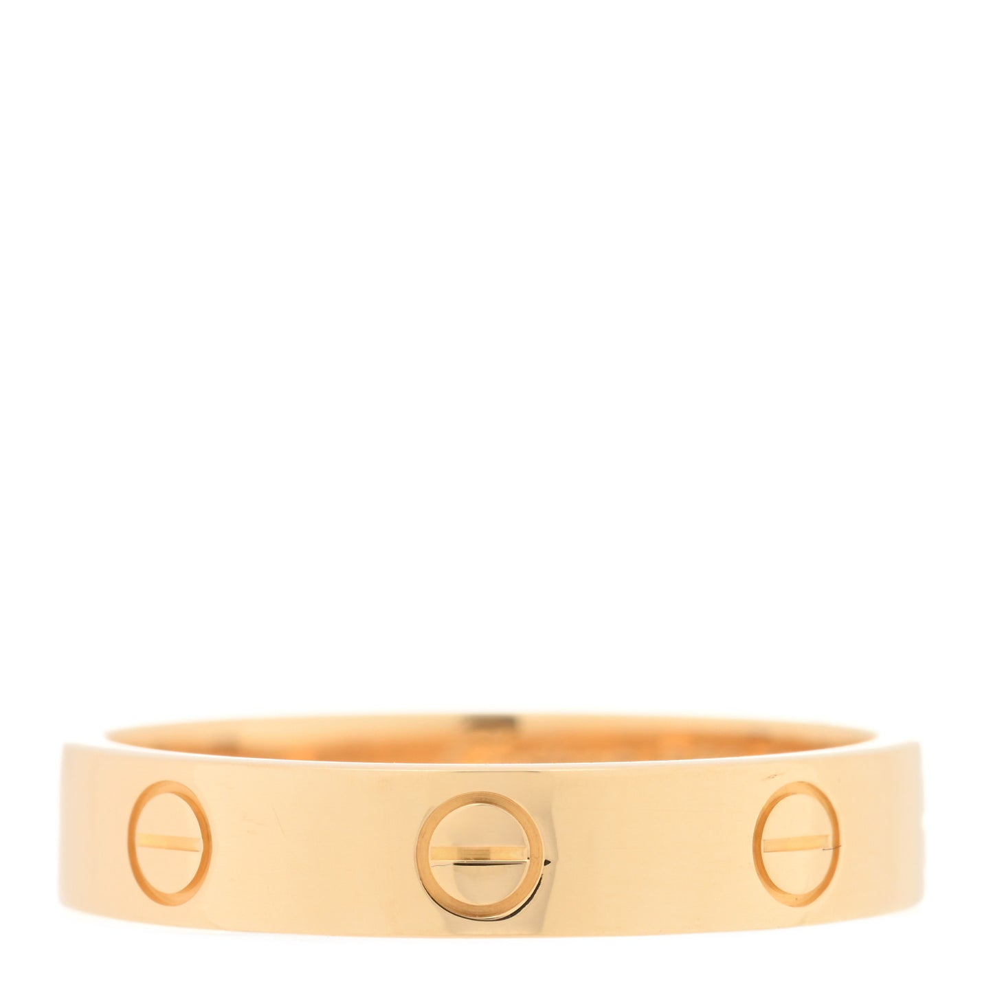 18K Yellow Gold 3.5mm LOVE Wedding Band Ring 57 8