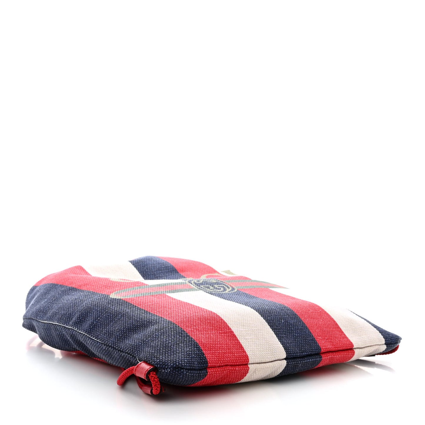 Canvas Logo Sylvie Stripe Drawstring Backpack Red