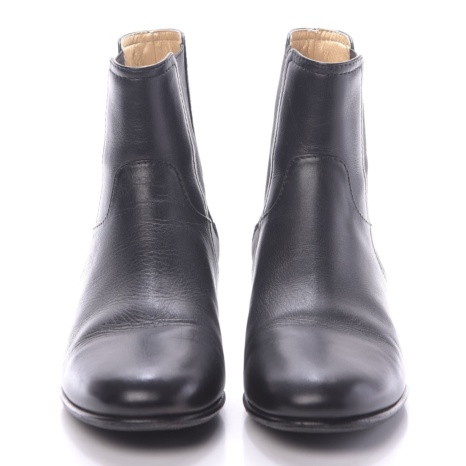 Chanel Calfskin Elastic Short Boots 39.5 Black 2 of 10