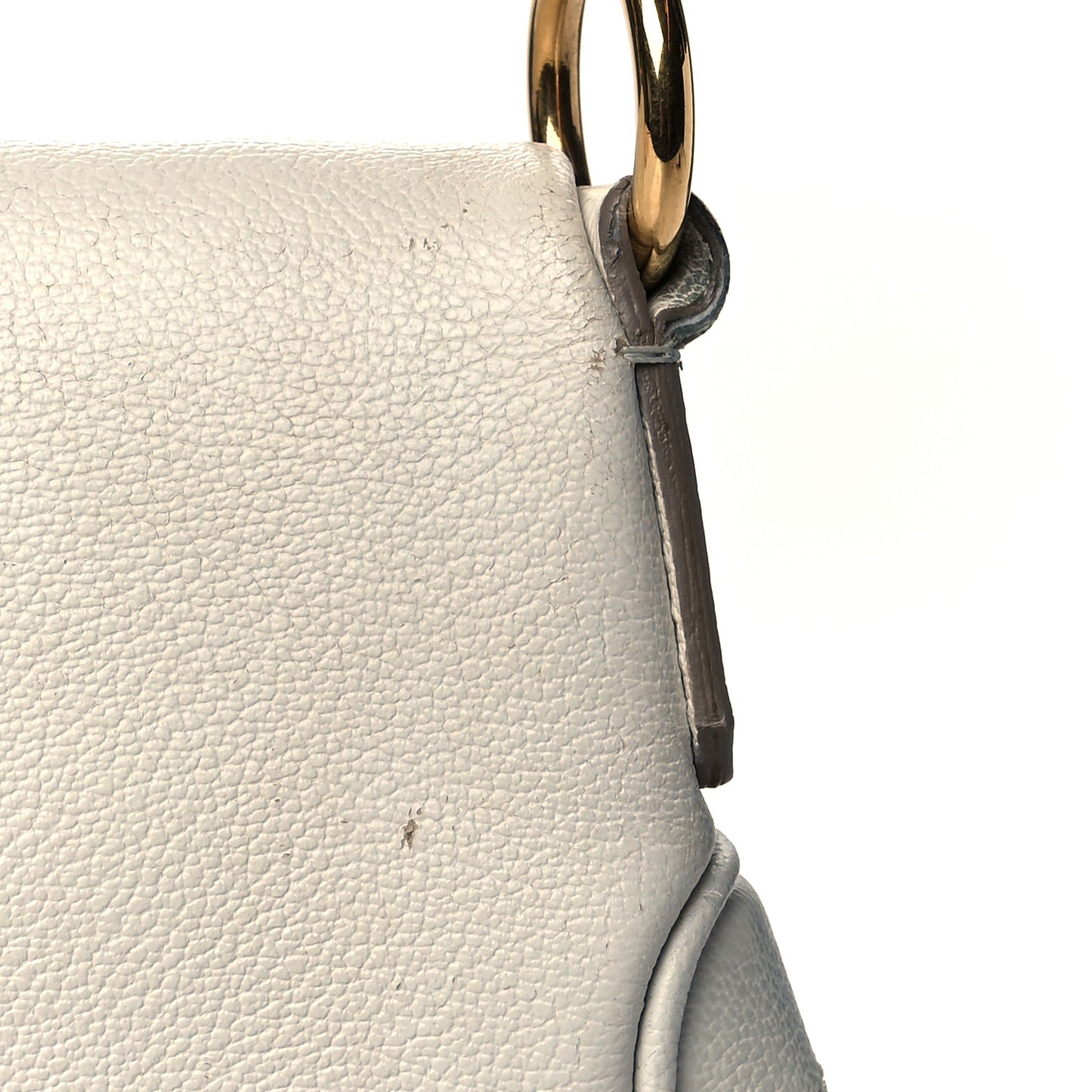 Grained Calfskin Medium Jennifer Crossbody Bag Chalk