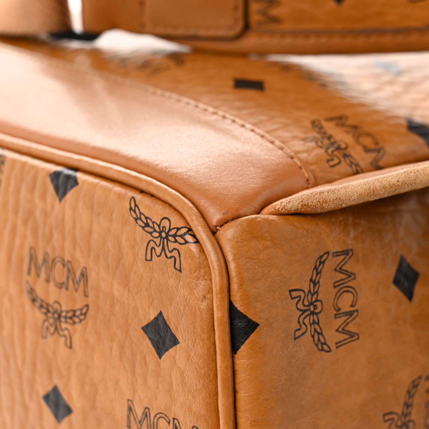 MCM X SAMBYPEN Visetos Small Stark Backpack Cognac 12 of 30