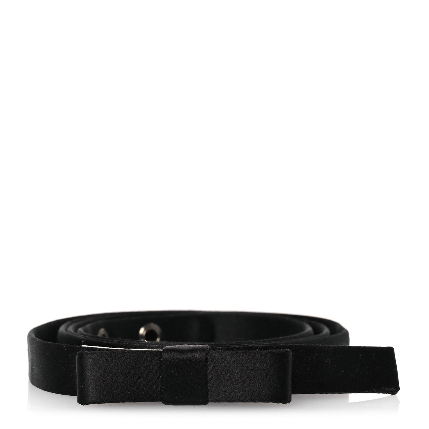 Silk Dior Bow Belt Black