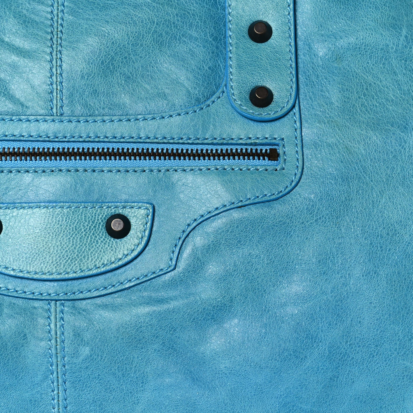 Agneau Classic Hardware Weekender Sky Blue