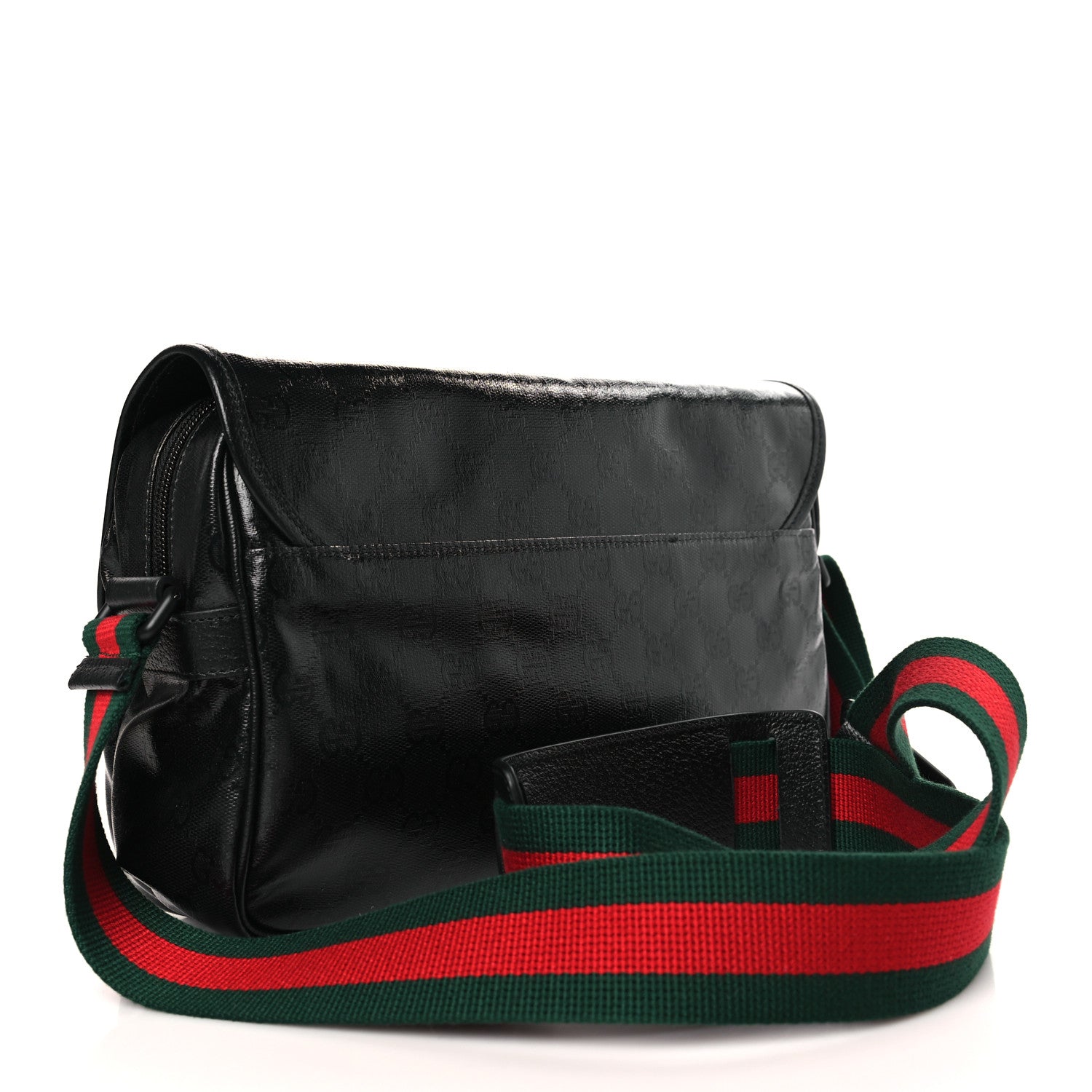 Gucci GG Crystal Messenger Bag Black 3 of 8