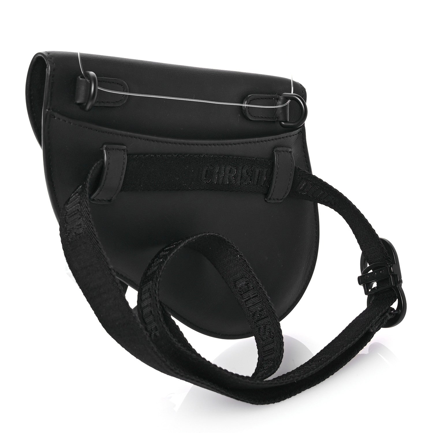 Christian Dior Ultra Matte Calfskin Saddle Belt Bag Black 3 of 13