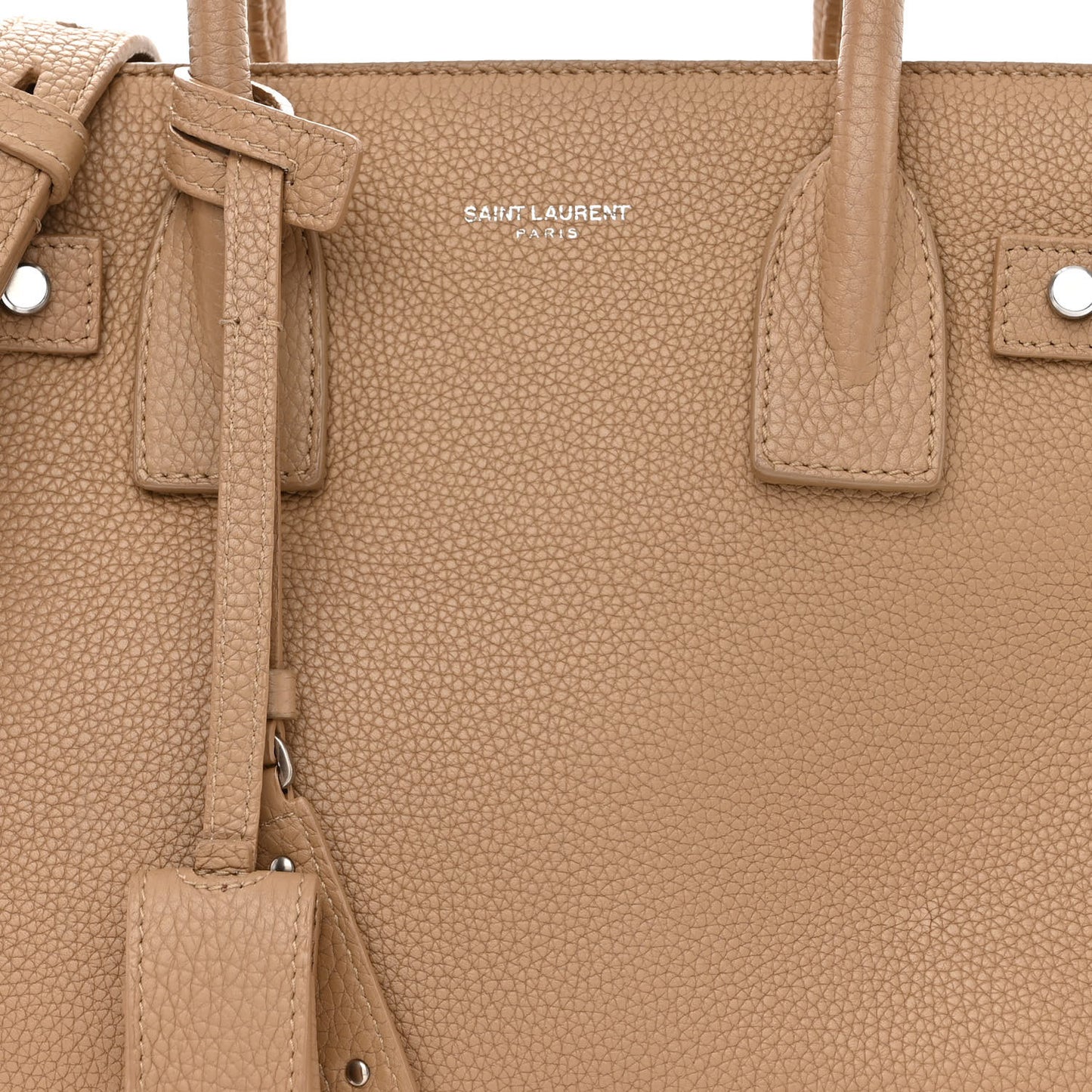 Grained Calfskin Baby Sac De Jour Souple Dark Beige